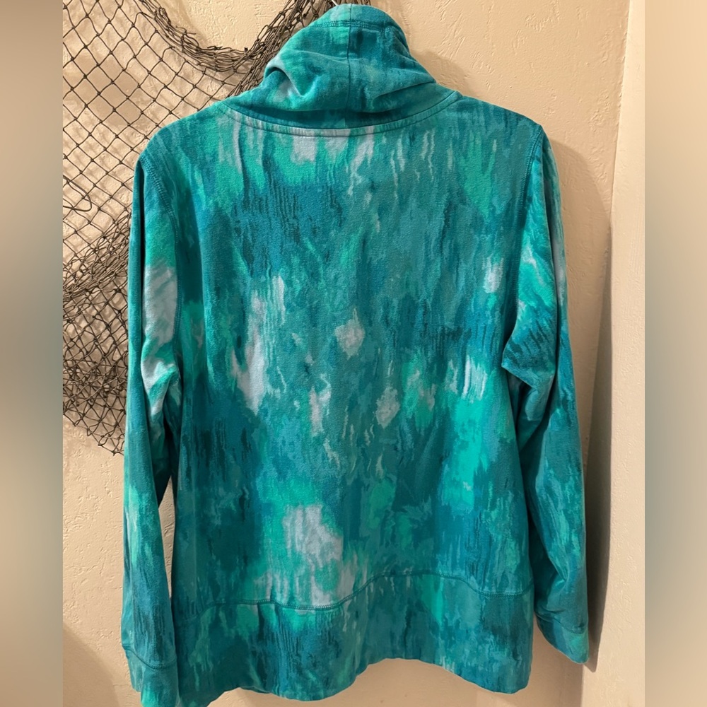 Isaac Mizrahi Live French Terry Cowl Neck Pullover - Picture 10 of 12